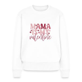 T-shirt Idée cadeau Coeur Amour de Saint-Valentin - Pull Premium bio Femme - blanc - Devant - Julia (174cm)