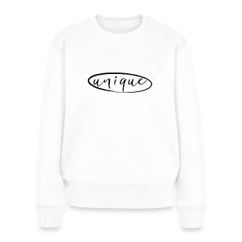 Unique - Women's Premium Organic Jumper - white - Front - Julia (174cm)
