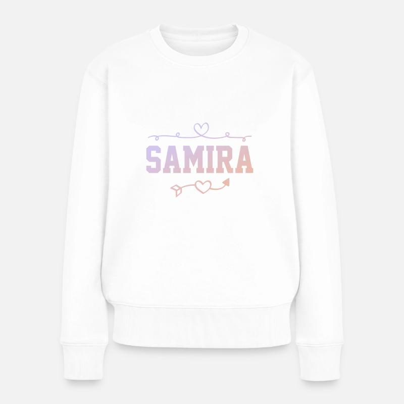 Samira - Pull Premium bio Femme - blanc