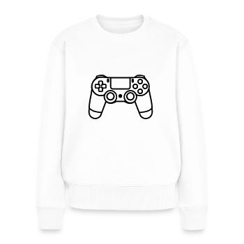 Video game controller - Women's Premium Organic Jumper - white - Front - Julia (174cm)