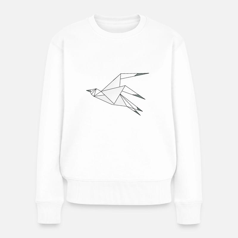Möwe - Frauen Premium Bio Pullover - Weiß