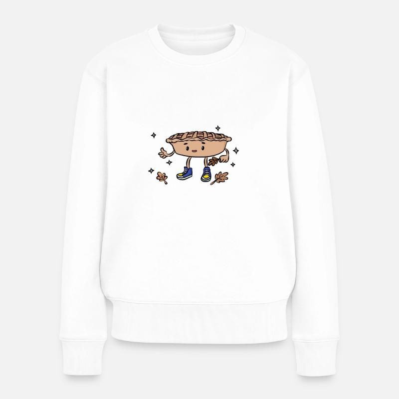 Apfelkuchen - Frauen Premium Bio Pullover - Weiß