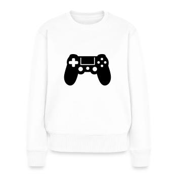 Video game controller - Women's Premium Organic Jumper - white - Front - Julia (174cm)
