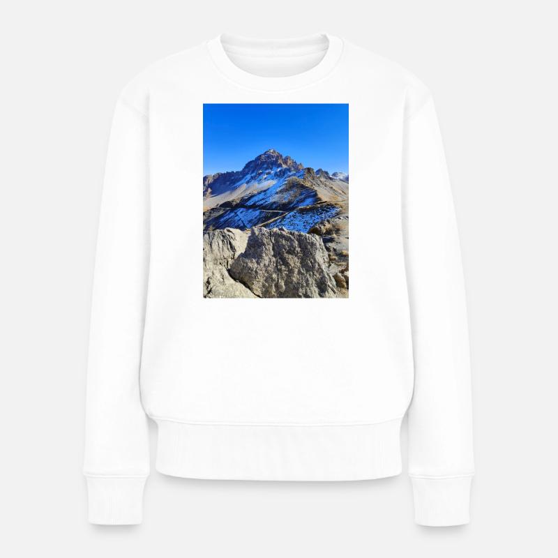 Galibier - Frauen Premium Bio Pullover - Weiß