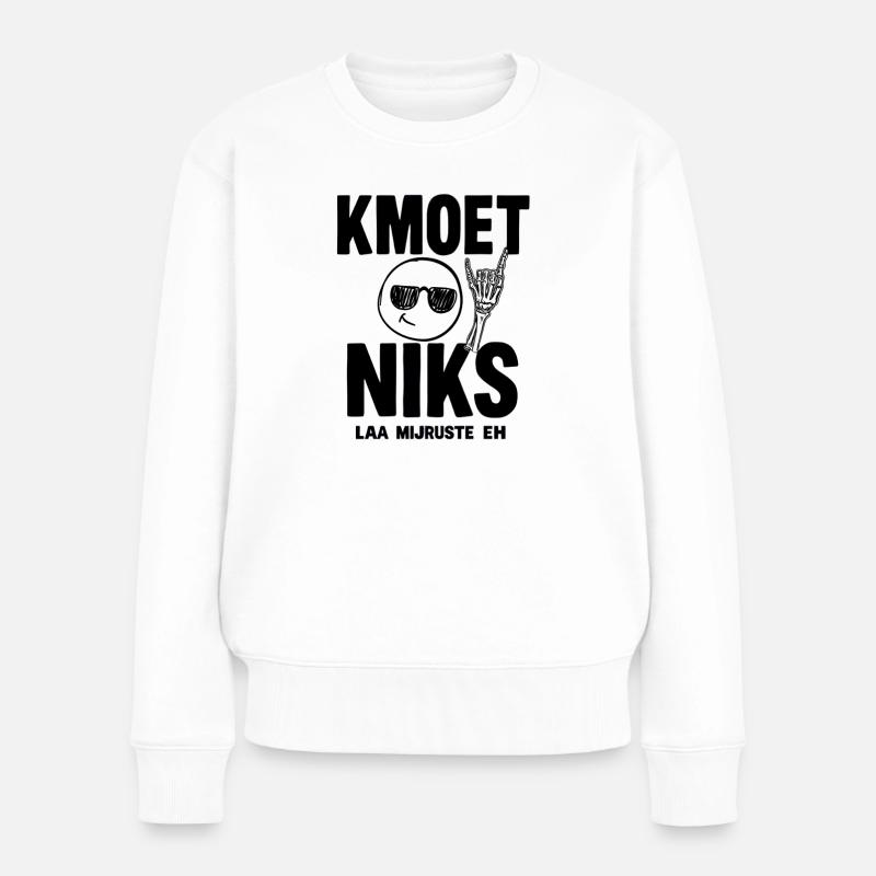 DU MUSST EINFACH NICHTS TUN — LAA MIJRUSTTE EH - Frauen Premium Bio Pullover - Weiß
