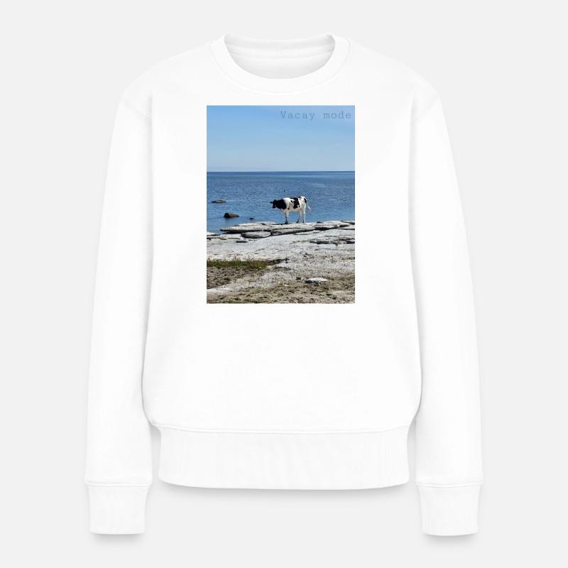 Urlaubsmodus - Frauen Premium Bio Pullover - Weiß