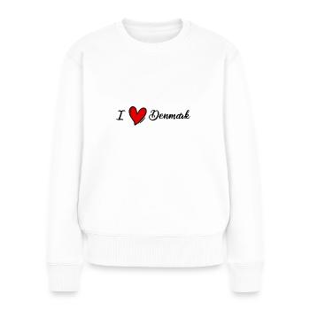 J’aime le Danemark - Danemark - Copenhague - Pull Premium bio Femme - blanc - Devant - Julia (174cm)