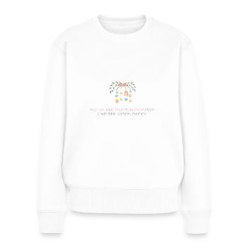 Where is Santa Claus and the mistletoe - Women's Premium Organic Jumper - white - Front - Julia (174cm)