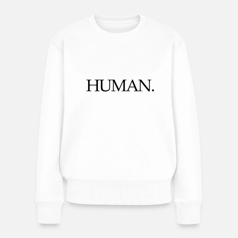 Don humain - Pull Premium bio Femme - blanc