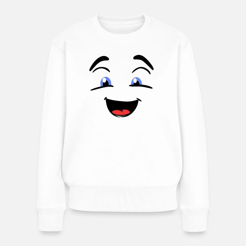 emoji - Pull Premium bio Femme - blanc
