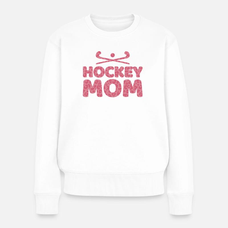 Feldhockey Mama Feldhockeyspielerin Hockey Mutter - Frauen Premium Bio Pullover - Weiß