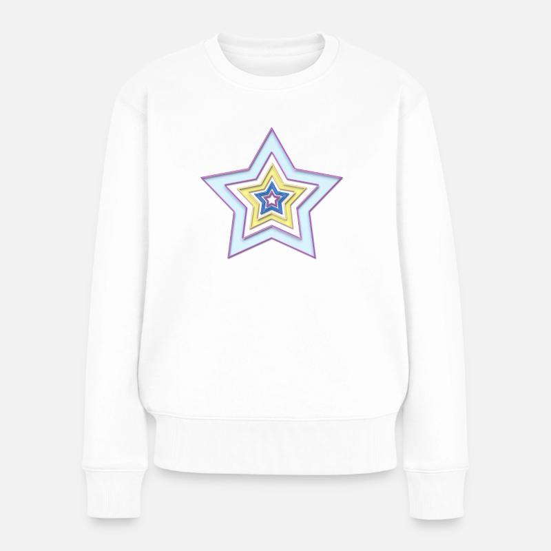 Star dans l'étoile - Pull Premium bio Femme - blanc