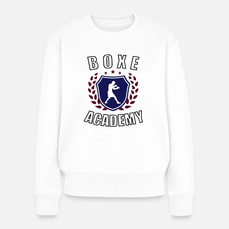 Boxe Academy - Pull Premium bio Femme - blanc
