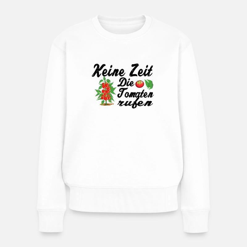 Tomate - Frauen Premium Bio Pullover - Weiß