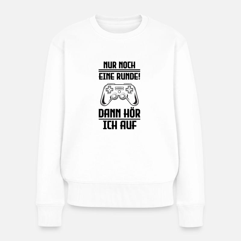 Gaming - Frauen Premium Bio Pullover - Weiß