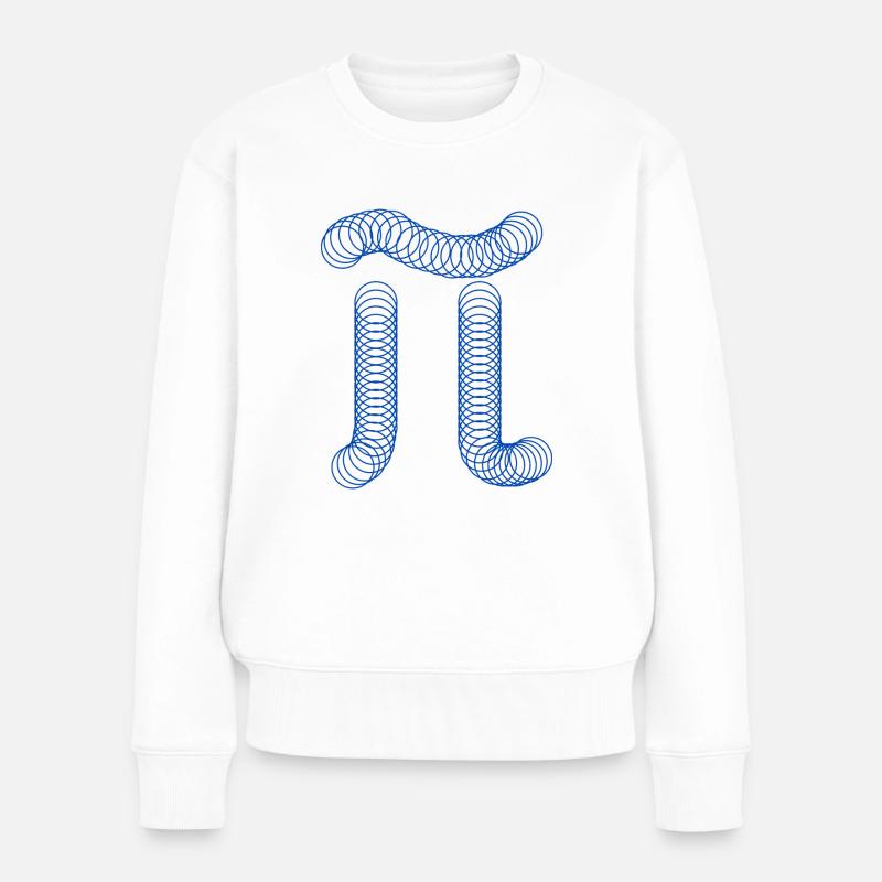 Pi - Mathe Kreiszahl - Frauen Premium Bio Pullover - Weiß