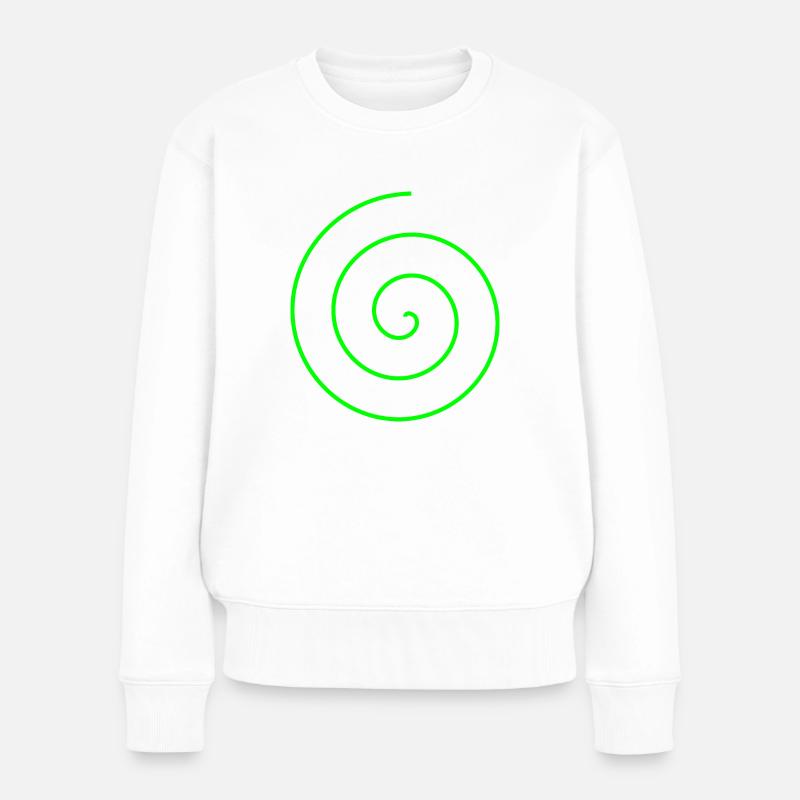 Spirale Geschenk - Frauen Premium Bio Pullover - Weiß