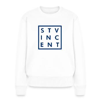 Saint Vincent - Kingstown - Caribbean - West Indies - Women's Premium Organic Jumper - white - Front - Julia (174cm)
