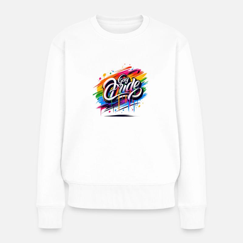 Gay Pride - LGBTQIA+ - LGBT - Frauen Premium Bio Pullover - Weiß