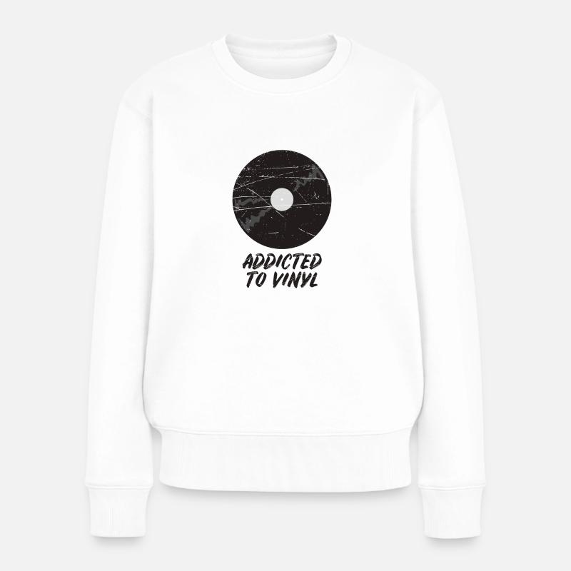vinyle - Pull Premium bio Femme - blanc