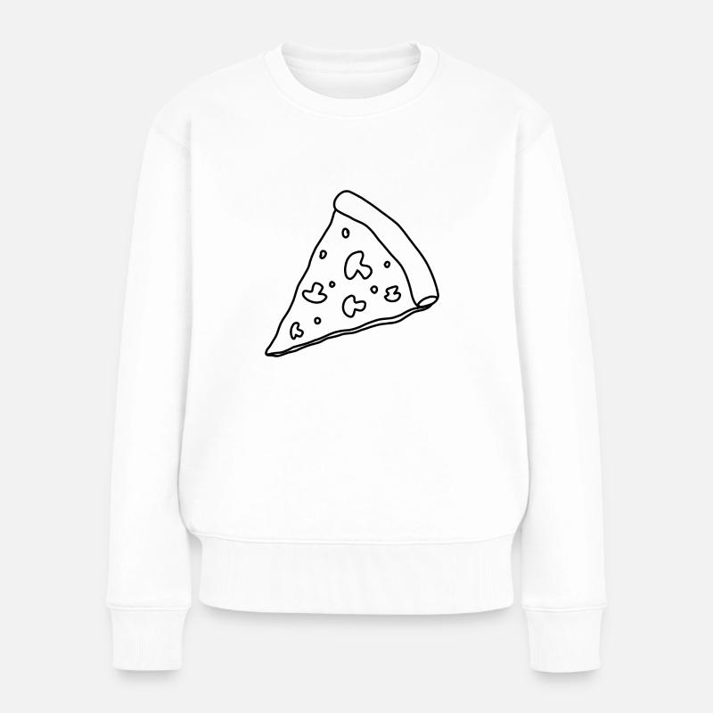 Pizza Pizza Pizza Pizzaria pizzaria pizzaria!!! - Frauen Premium Bio Pullover - Weiß