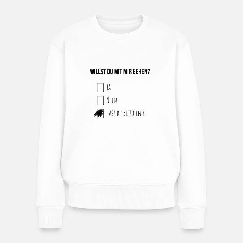 Tu veux aller avec moi ? - Pull Premium bio Femme - blanc