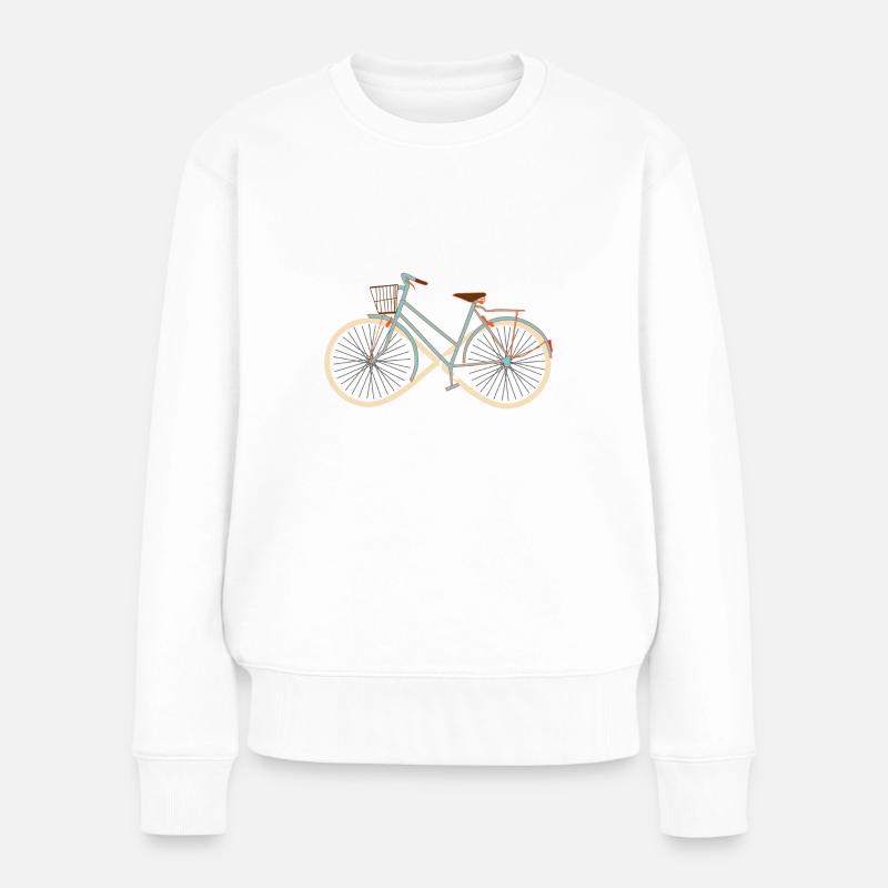 Vélo Infinity - Vélos - Roue - Cadeau - Pull Premium bio Femme - blanc