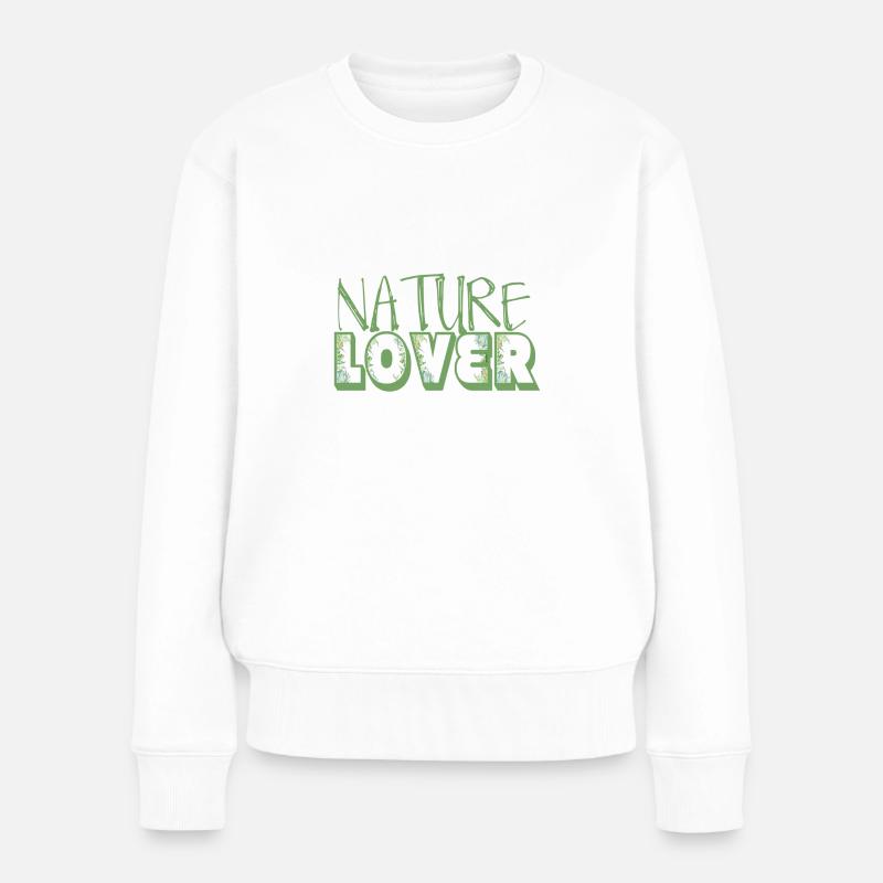 Amoureux de la nature - Pull Premium bio Femme - blanc