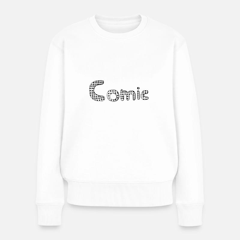 Comic - Frauen Premium Bio Pullover - Weiß