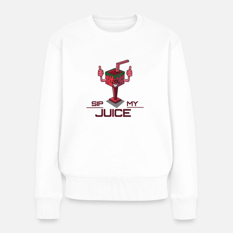 Siroter mon jus - Pull Premium bio Femme - blanc
