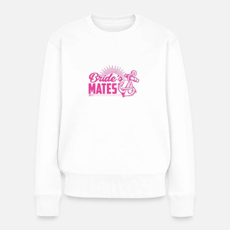 Le compagnon de la mariée - Pull Premium bio Femme - blanc