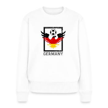 Équipe nationale allemande de football - Pull Premium bio Femme - blanc - Devant - Julia (174cm)