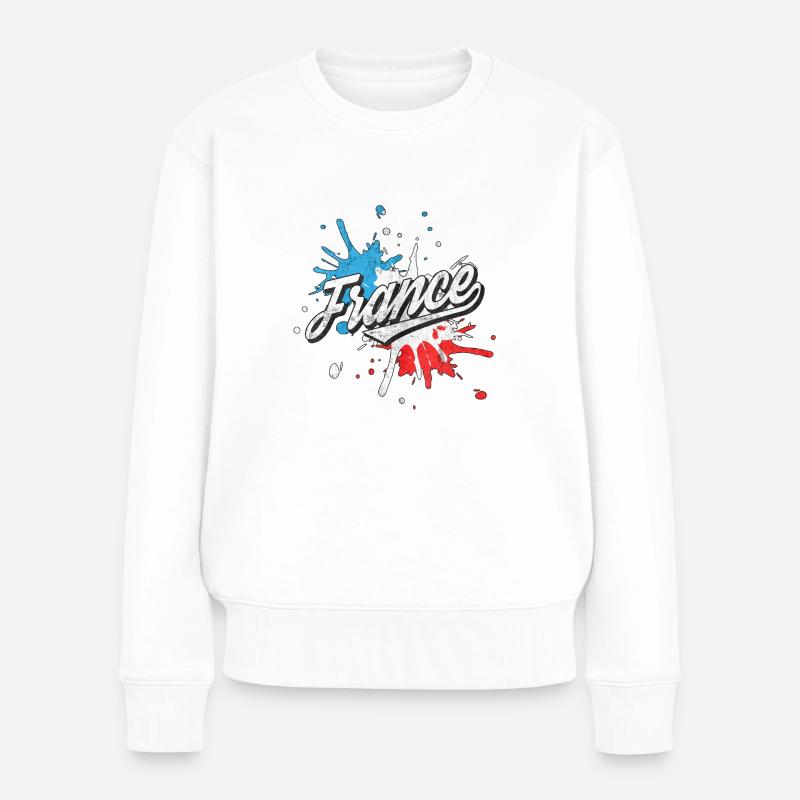 France - Pull Premium bio Femme - blanc