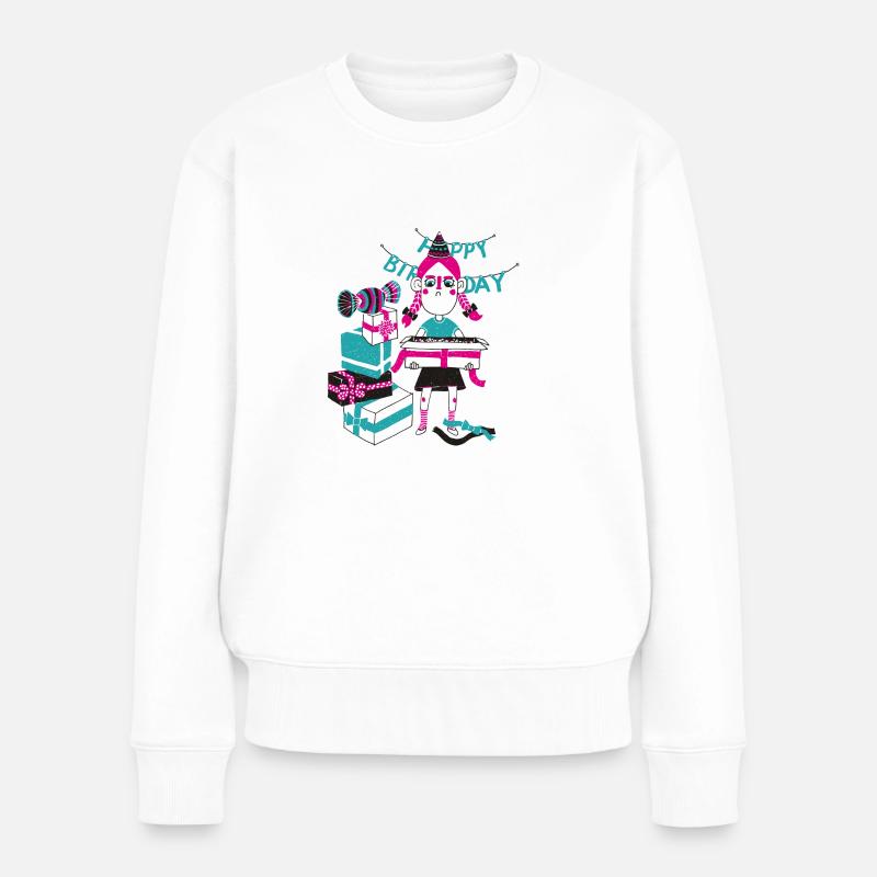 Geburtstag - Frauen Premium Bio Pullover - Weiß