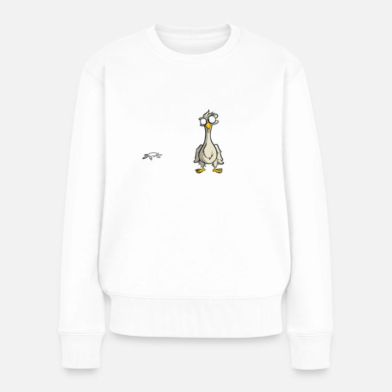Moin Moin Nordsee - Frauen Premium Bio Pullover - Weiß
