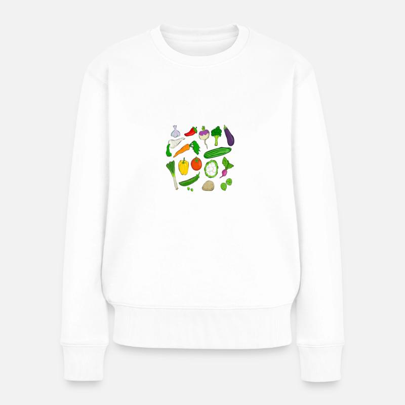 légume - Pull Premium bio Femme - blanc
