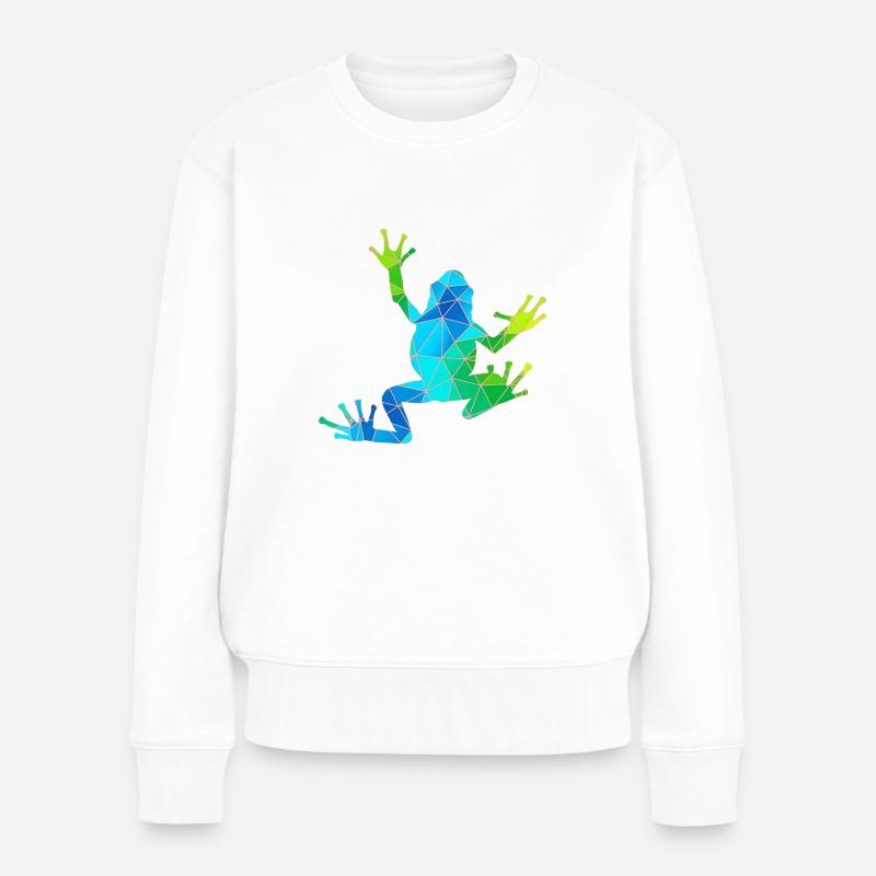 grenouille - Pull Premium bio Femme - blanc
