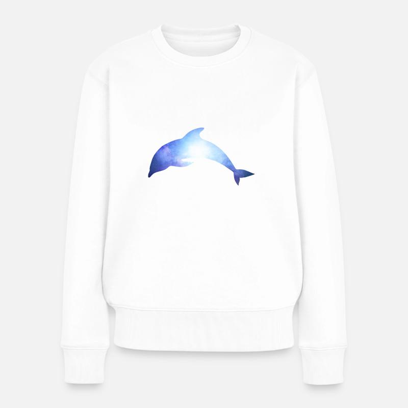 dauphin - Pull Premium bio Femme - blanc