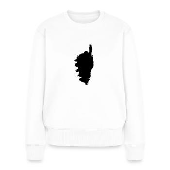 Korsika - Frauen Premium Bio Pullover - Weiß - Vorne - Julia (174cm)
