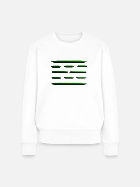 Elektrosmog Neutralisator - Frauen Premium Bio Pullover - Weiß