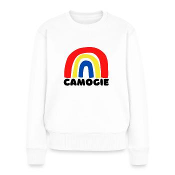 Camogie Rainbow - Women's Premium Organic Jumper - white - Front - Julia (174cm)