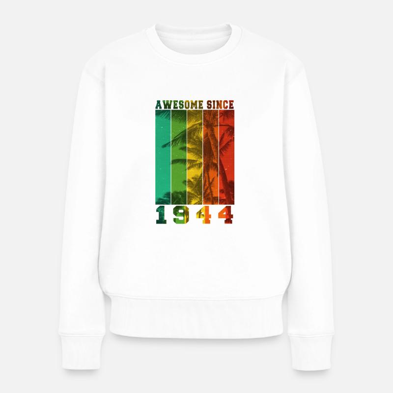Großartig seit 1944 - Frauen Premium Bio Pullover - Weiß