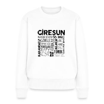 Giresun 28 Türkei - Frauen Premium Bio Pullover - Weiß - Vorne - Julia (174cm)
