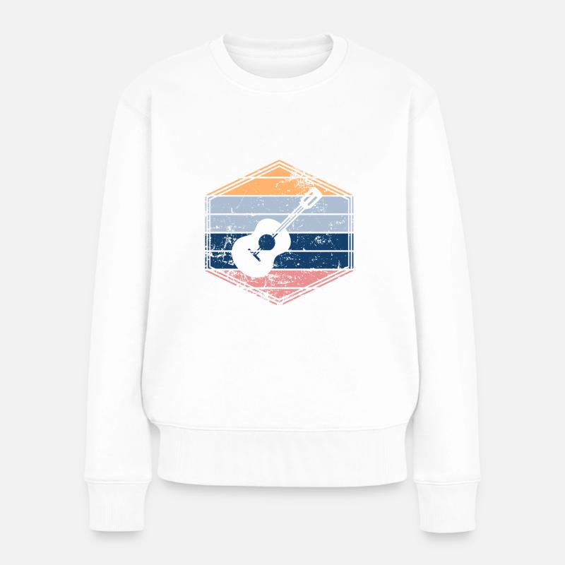 Ukulele - Women's Premium Organic Jumper - white