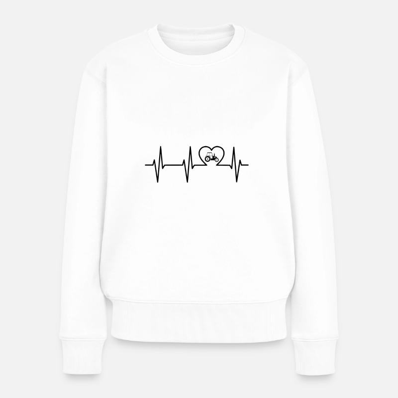 Traktor - Frauen Premium Bio Pullover - Weiß