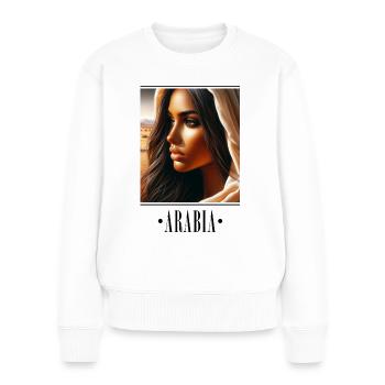 Culture Club - Arabia 4 - Frauen Premium Bio Pullover - Weiß - Vorne - Julia (174cm)