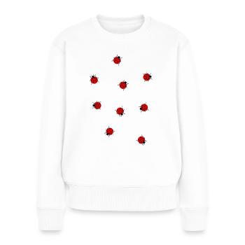 Many ladybugs summer - Women's Premium Organic Jumper - white - Front - Julia (174cm)