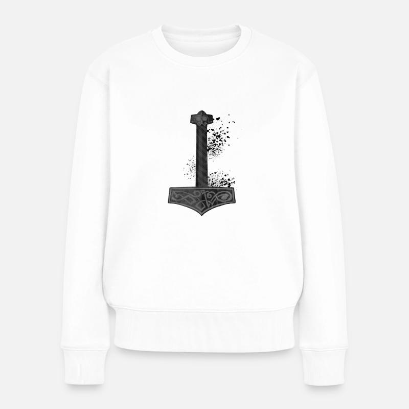 marteauthor - Pull Premium bio Femme - blanc