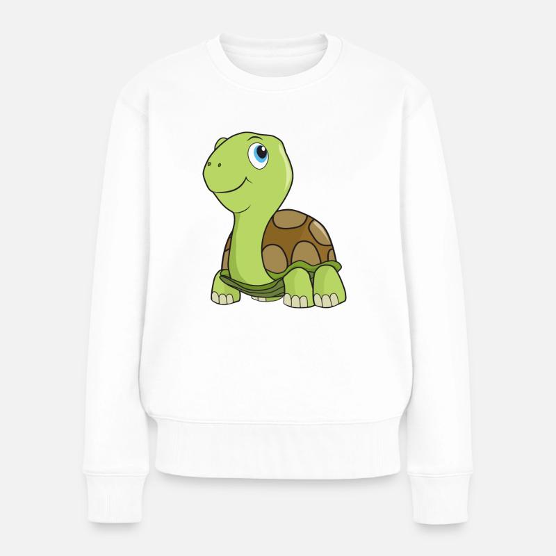 Tortue tortue - Pull Premium bio Femme - blanc