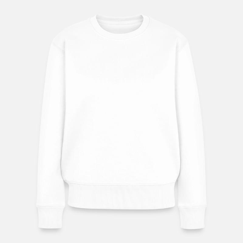 Happy camper Funny Camping - Frauen Premium Bio Pullover - Weiß